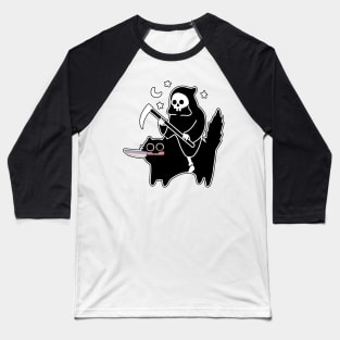 Halloween Kitty Cat With Friends, Retro Black Cat Halloween Costume Baseball T-Shirt